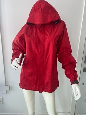 Hooded Lightweight Rain Jacket - size medium camping hiking